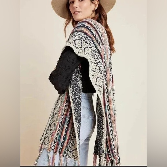 Anthropologie Penelope Fringed Kimono - Picture 2 of 5